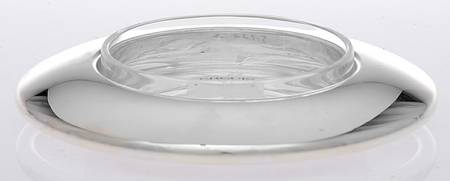 Galet (Silverplate, Hollowware) Individual Caviar & Glass Bowl Set
