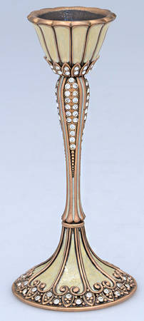 Stemware (Gold & Silverplated) St Moritz Stem-Gold Plated, Pearl & Crystals