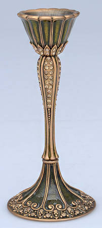 Stemware (Gold & Silverplated) St Moritz Stem-Gold Plated, Green, Lt Colorado Cry