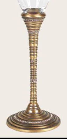 Stemware (Gold & Silverplated) St Tropez Stem-Goldplated w/Silk Swarovski Cry