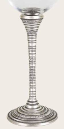 Stemware (Gold & Silverplated) St Tropez Stem-Silverplate w/Clear Swarovski Cry