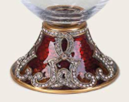 Stemware (Gold & Silverplated) Short Stem-Silverplate, Berry Color