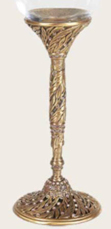 Stemware (Gold & Silverplated) Salzburg Stem-Goldplated w/Silk Swarovski Crystals