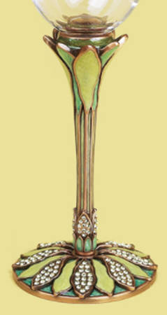 Stemware (Gold & Silverplated) Paradise Island Stem-Goldplated, Lime & Seaform