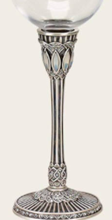 Stemware (Gold & Silverplated) Genoa Stem-Silverplate, Opal & Crystal