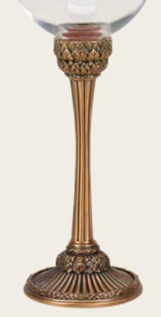 Stemware (Gold & Silverplated) Dresden Stem-Goldplated Crystal Copper