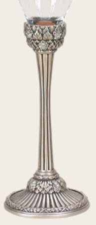 Stemware (Gold & Silverplated) Dresden Stem-Silverplate Crystal Moonlight