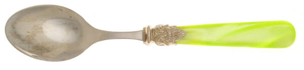 Napoleon-Pearl Yellow Green (Stainless) Oval Place Soup Spoon