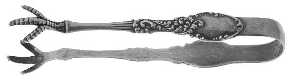 Tyrolean (Sterling, 1893) Bon Bon Tongs