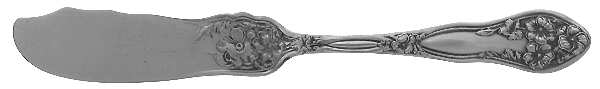 One (Silverplate) Flat Handle Master Butter Knife by Fairfield Plate