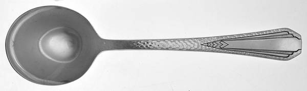 Two (Silverplate) Round Bowl Soup Spoon (Gumbo)