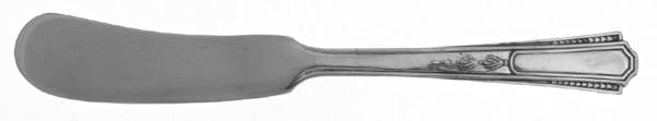 Three (Silverplate) Flat Handle Butter Spreader