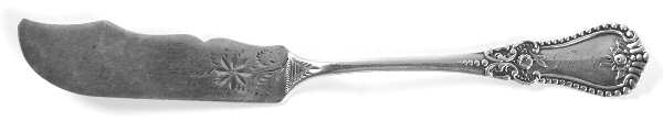 Alice (Sterling, 1895) Flat Handle Bright Cut Master Butter