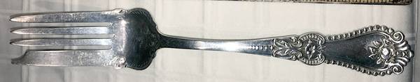 Alice (Sterling, 1895) Medium Solid Cold Meat Serving Fork