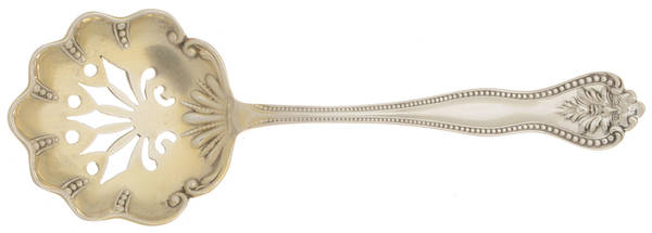 Avon (Sterling, 1900) Solid Bon Bon Spoon with Pierced Bowl
