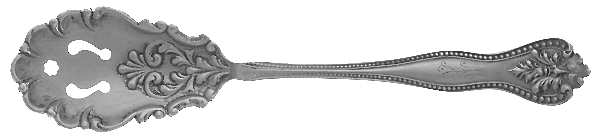 Avon (Sterling, 1900) Pierced Bowl Short Handle Olive Spoon