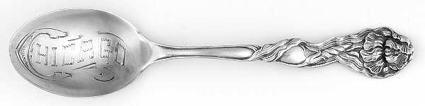 Chrysanthemum (Sterling, 1950) Souvenir Spoon (Five O'Clock)