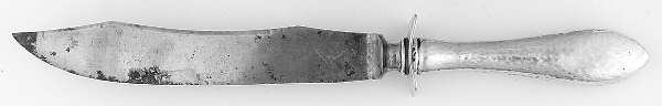 Old Boston-Hand Hammered (Sterling, 1893) Small Steak Carving Knife with Stainless Blade