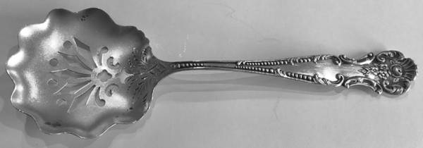 Old Rose (Sterling, 1900) Solid Bon Bon Spoon with Pierced Bowl