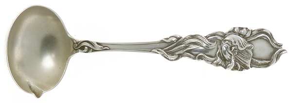 Tulip (Sterling, 1910) Ladle-Cream/Solid Piece-Small