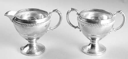 Sterling Hollowware Mini Sterling Creamer and Open Sugar