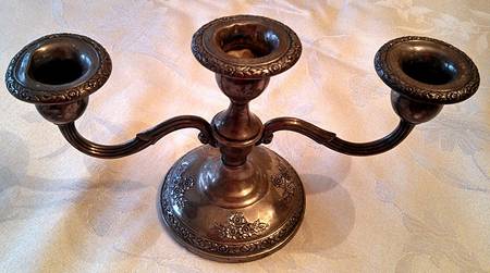 Rose Bouquet (Strl, Hlwr, Floral Band&Bouquets) Weighted Candleholder