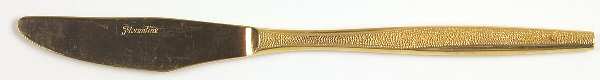 FLR1 (GOLD ELECTROPLATE) Modern Solid Knife