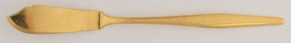 FLR1 (GOLD ELECTROPLATE) Flat Handle Master Butter Knife