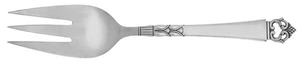 Danish Crown (Sterling) Medium Solid Cold Meat Serving Fork