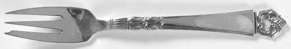 Danish Crown (Sterling) Large Individual Solid Fish/Salad Fork