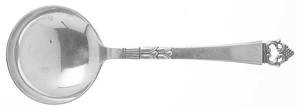 Danish Crown (Sterling) Solid Smooth Casserole Spoon