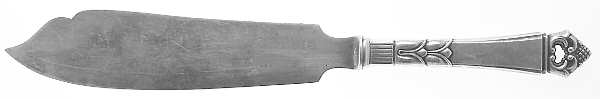 Danish Crown (Sterling) Large Hollow Handle Ice Cream Slicer Sterling Bld