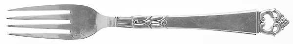 Danish Crown (Sterling) Individual Salad Fork