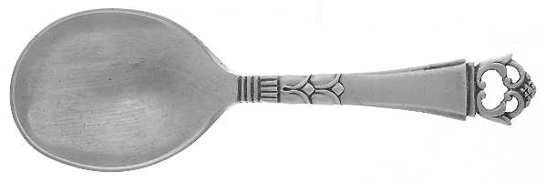 Danish Crown (Sterling) Straight Handle Baby Spoon