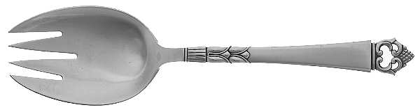 Danish Crown (Sterling) Solid Salad Serving Fork