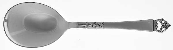 Danish Crown (Sterling) Solid Salad Serving Spoon