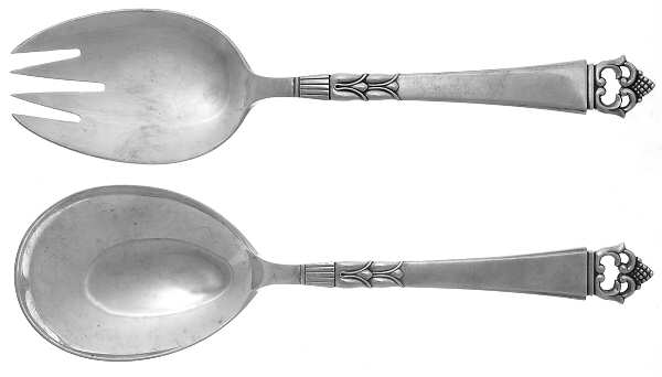 Danish Crown (Sterling) Solid Oversized Serving Salad Set