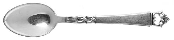 Danish Crown (Sterling) Large Teaspoon