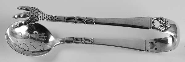 Danish Crown (Sterling) Large Ice Serving Tongs