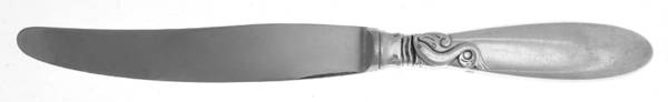 Dolphin (Sterling, No Monograms) Modern Hollow Knife