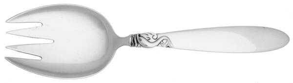 Dolphin (Sterling, No Monograms) Solid Salad Serving Fork