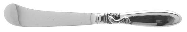 Dolphin (Sterling, No Monograms) Hollow Handle Butter Spreader, Sterling Blade