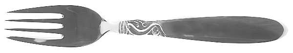 Dolphin (Sterling, No Monograms) Individual Salad Fork