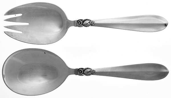 Princess Fuchsia (Sterling) Solid Oversized Serving Salad Set