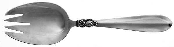 Princess Fuchsia (Sterling) Oversize Solid Salad Servng Fork