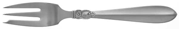 Princess Fuchsia (Sterling) 3-Tine Salad Fork