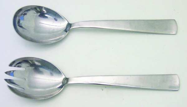 Milano (Stainless) (2 Pc) Solid Salad Set