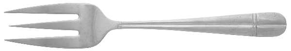Brooke (Stainless) Large Solid Cold Meat Serving Fork