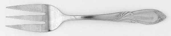 Cameo (Stainless) Medium Solid Cold Meat Serving Fork