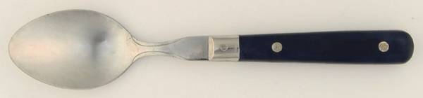 Colours-Navy Blue (Stainless) Place/Oval Soup Spoon
